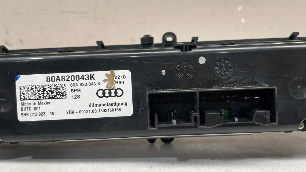 80A820043K AUDI CLIMATE CONTROL UNIT