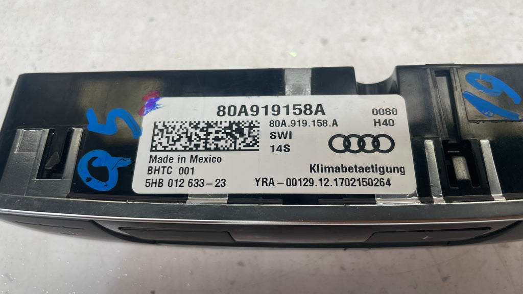 80A919158A  AUDI MULTIMEDIA VOLUME CONTROL BUTTON SWITCH