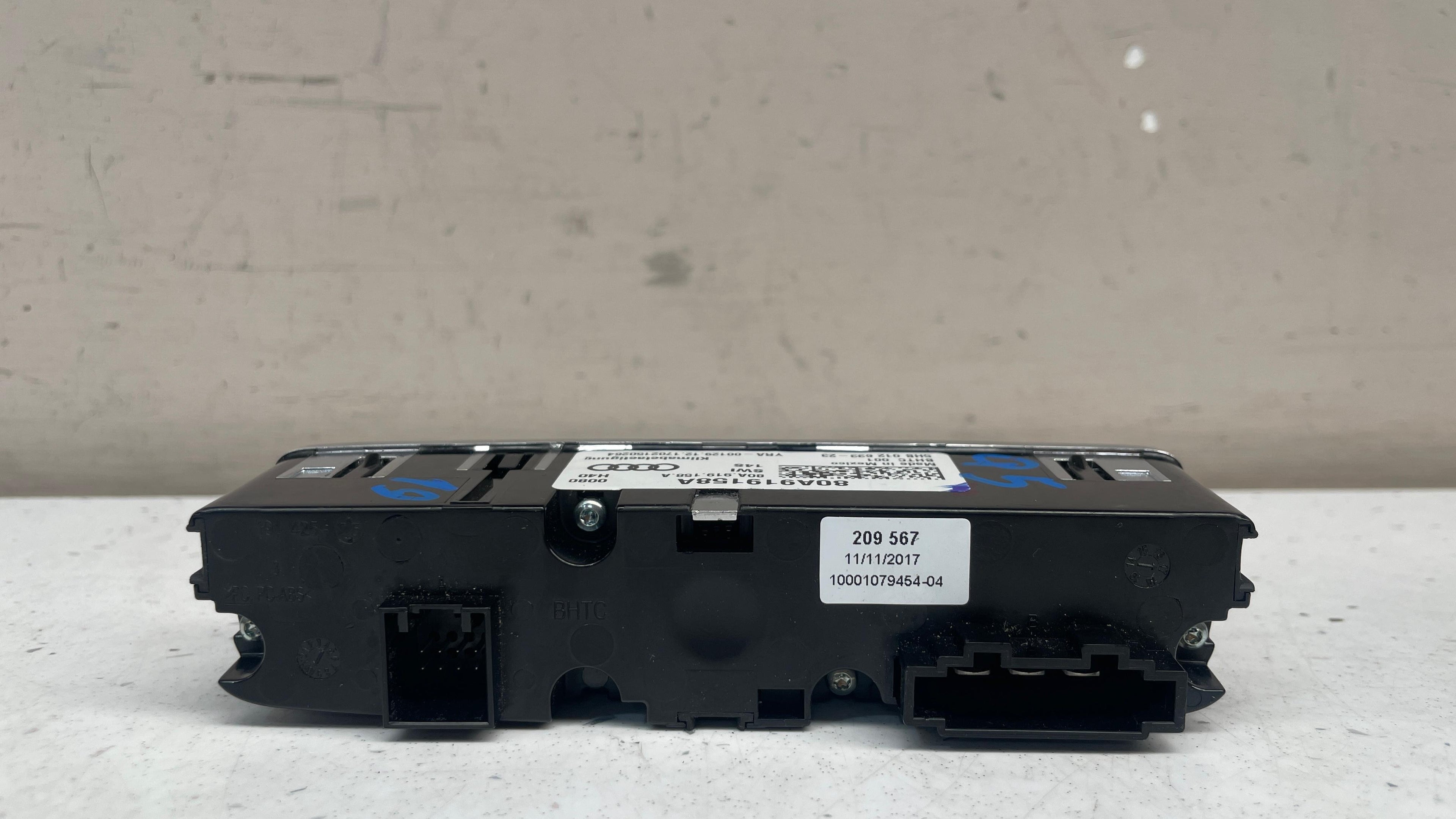 80A919158A AUDI Q5  REAR HEATED SEAT SWITCH
