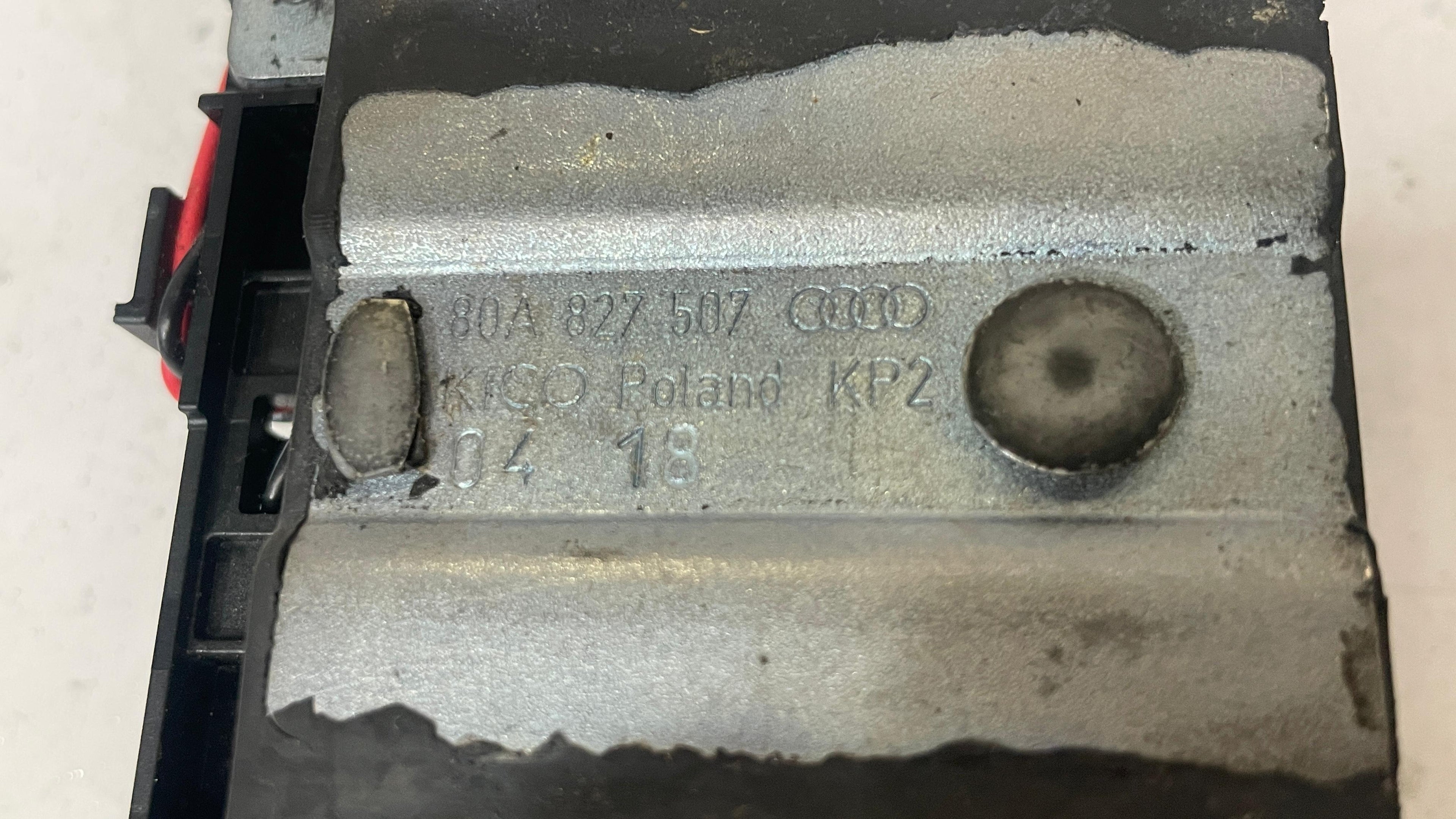 80A827507 AUDI LIFTGATE LOCK STRIKER PLATE
