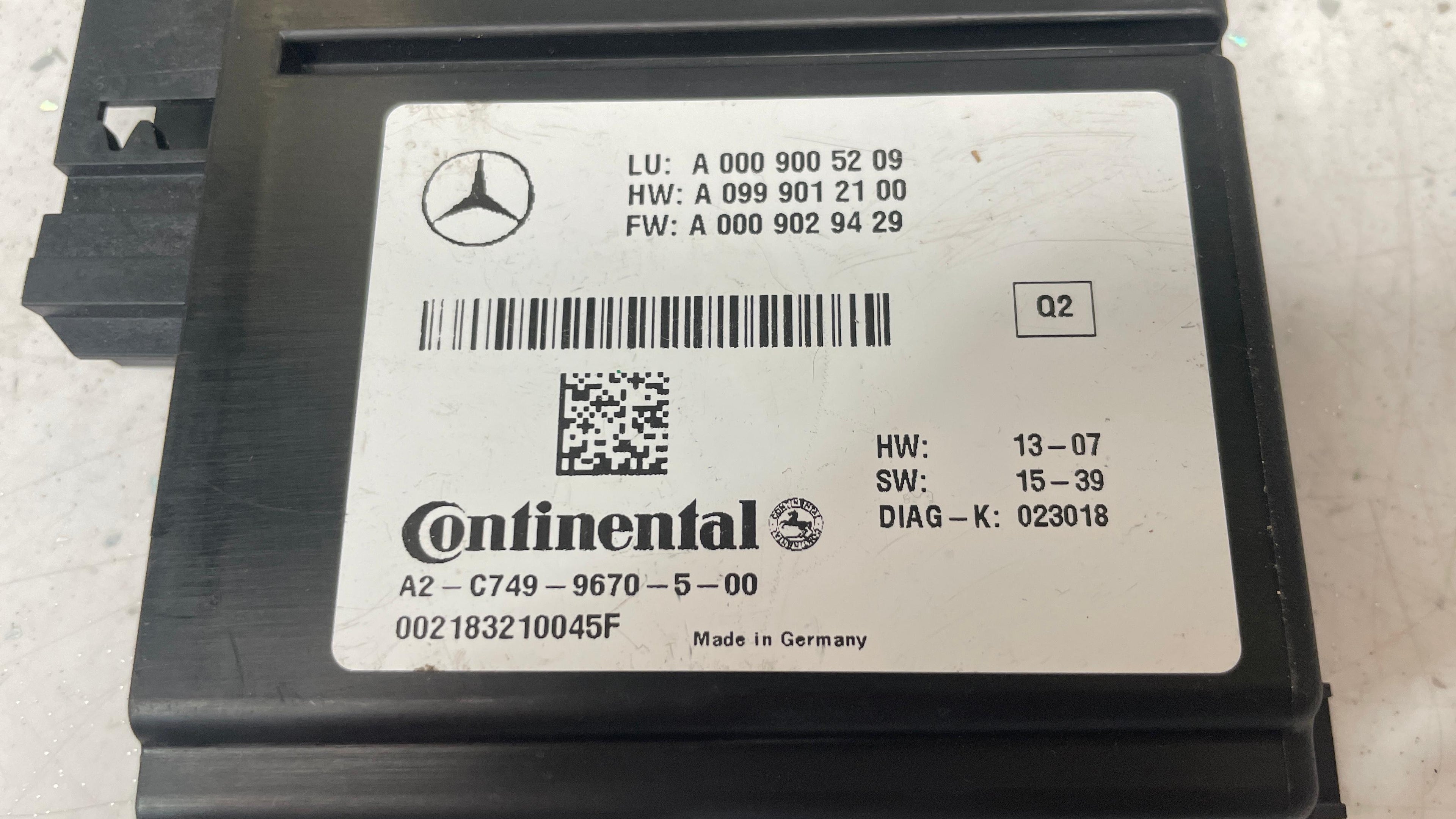A0009005209 MERCEDES RADAR SENSOR CONTROL UNIT