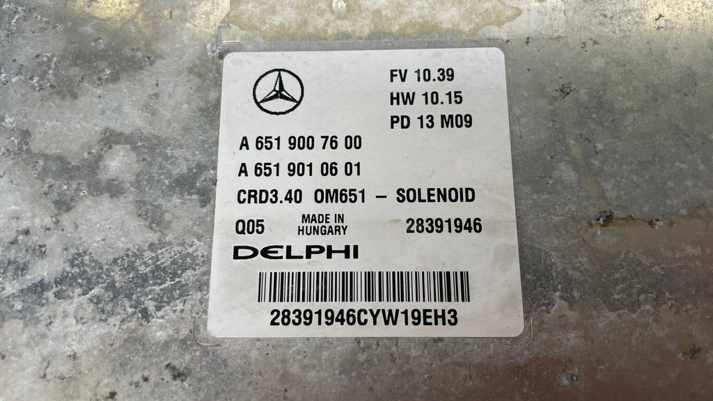 A6519007600 MERCEDES W246 ENGINE CONTROL UNIT ECU