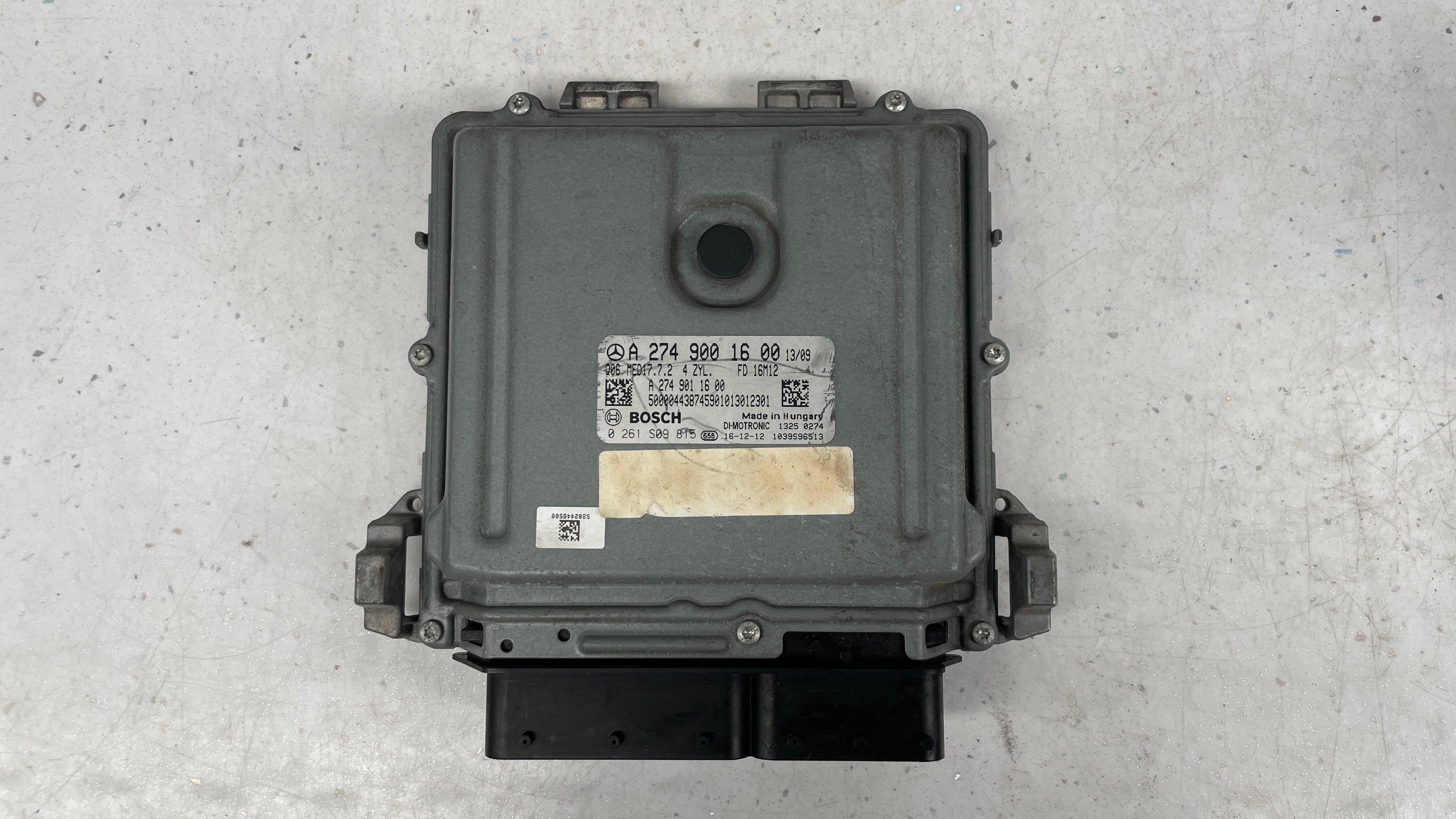 A2749001600 MERCEDES W204 ENGINE CONTROL UNIT ECU
