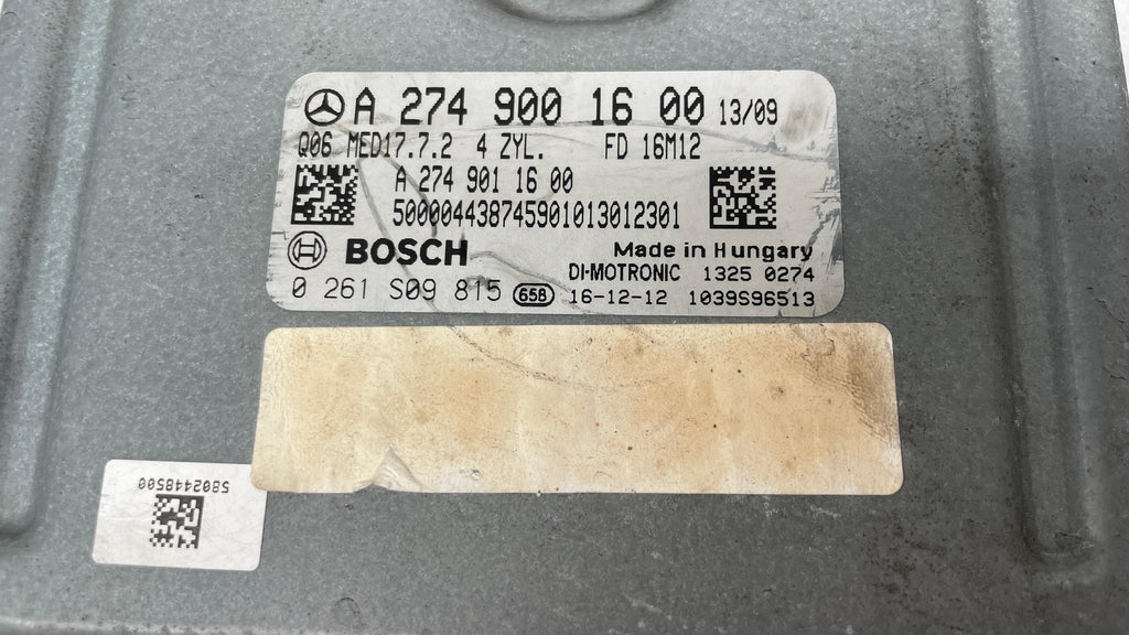 A2749001600 MERCEDES W204 ENGINE CONTROL UNIT ECU