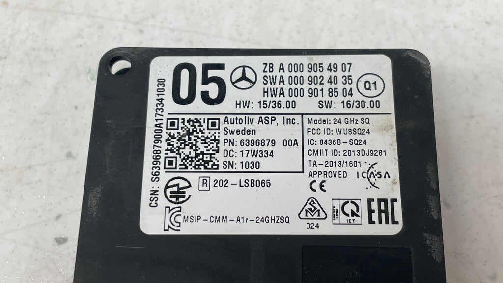 A0009054907 MERCEDES GLC BLIND SPOT RADAR SENSOR