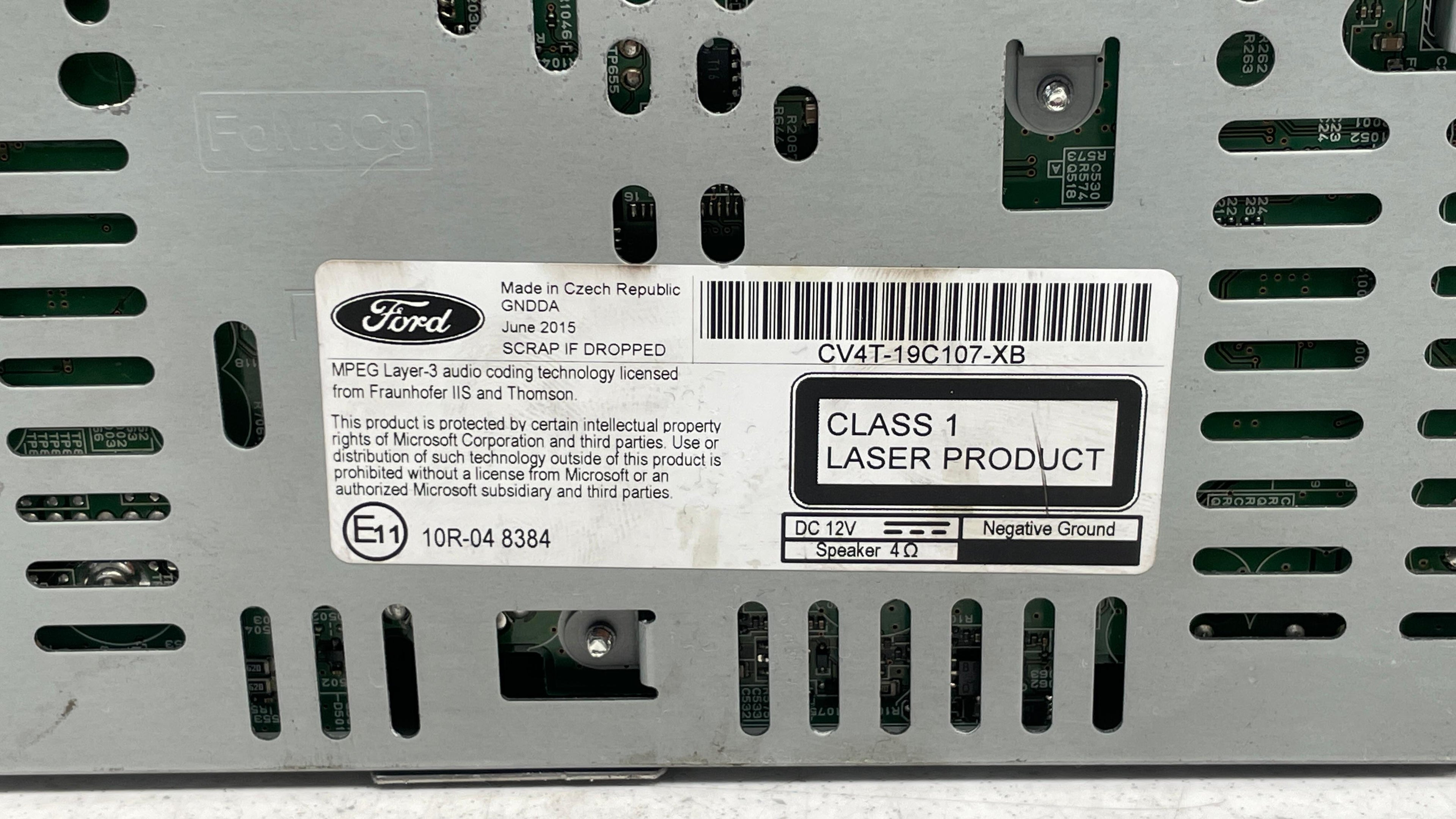 CV4T-19C107-XB FORD CD RADIO HEAD UNIT