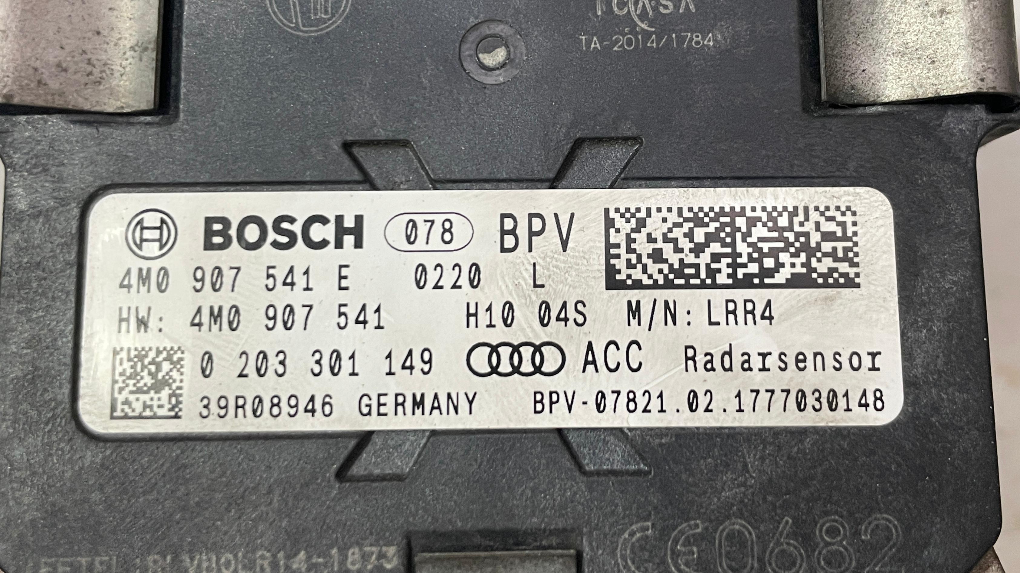 4M0907541E AUDI SQ7 ADAPTIVE CRUISE RADAR UNIT