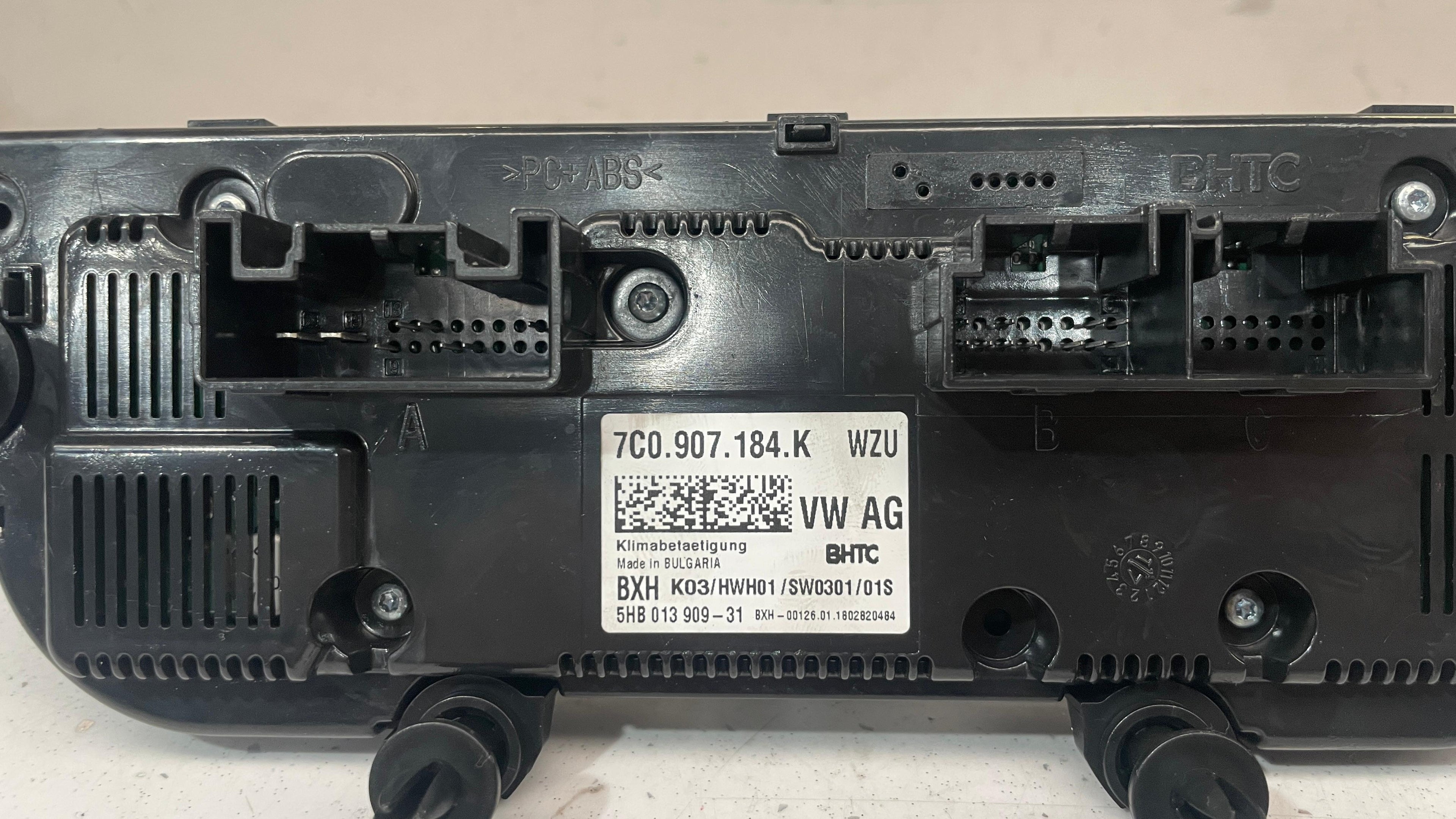 7C0907184K VOLKSWAGEN CRAFTER CLIMATE CONTROL CONTROL UNIT