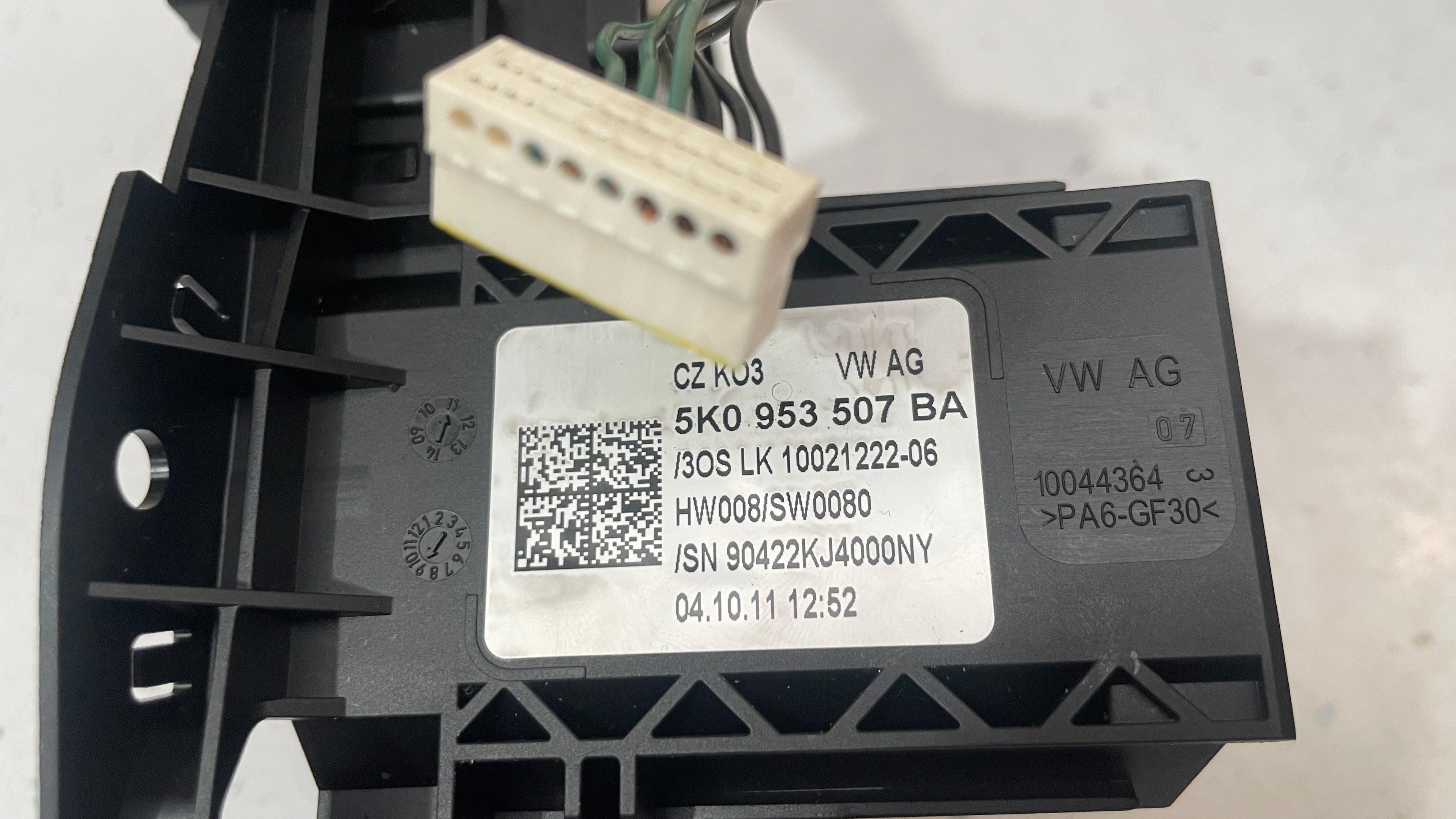 5K0953507BA VOLKSWAGEN GOLF COMBINATION SWITCH CONTROL