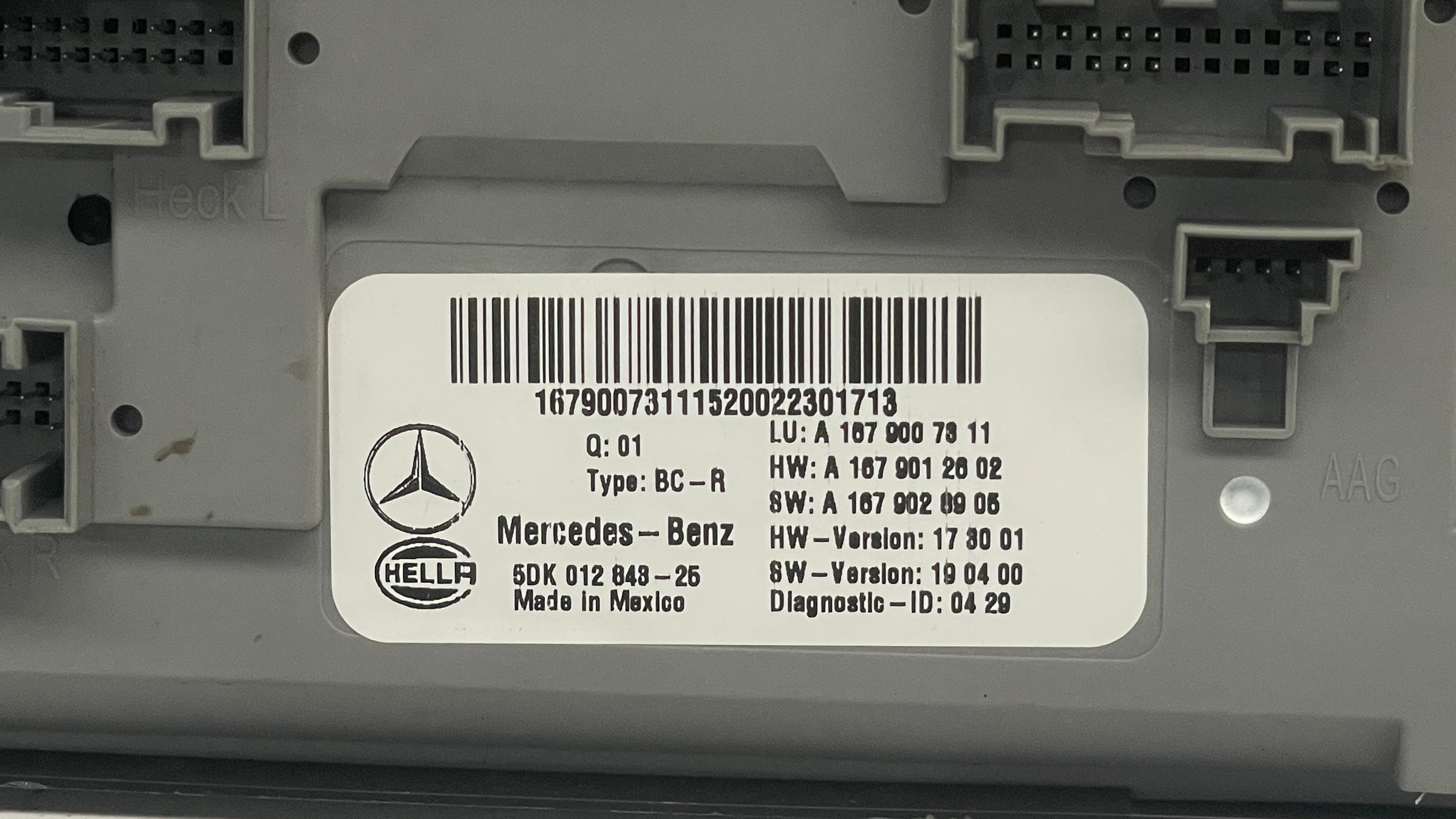 A1679007311 MERCEDES REAR SAM CONTROL UNIT