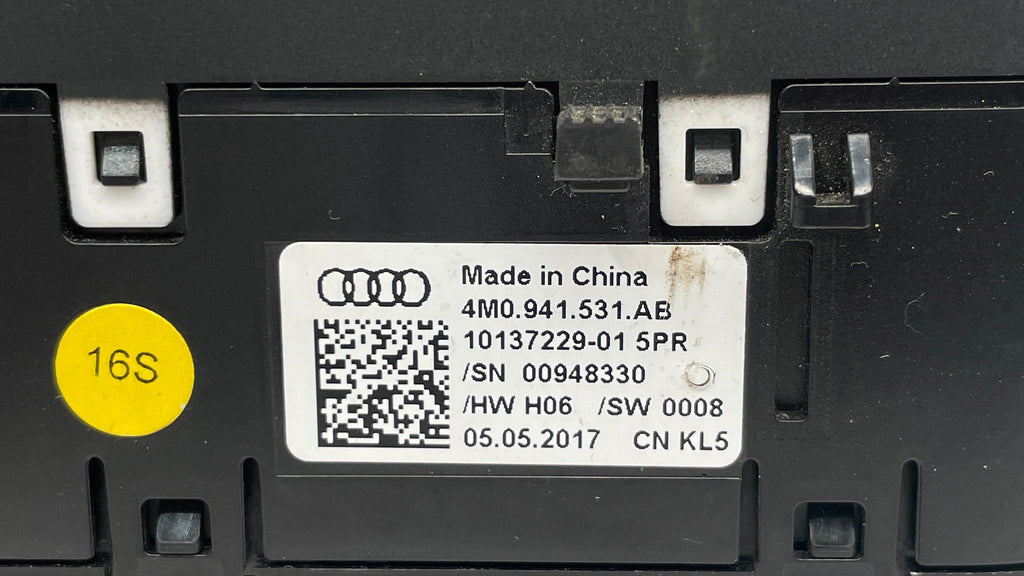 4M0941531AB AUDI HEADLIGHT LAMP SWITCH PANEL