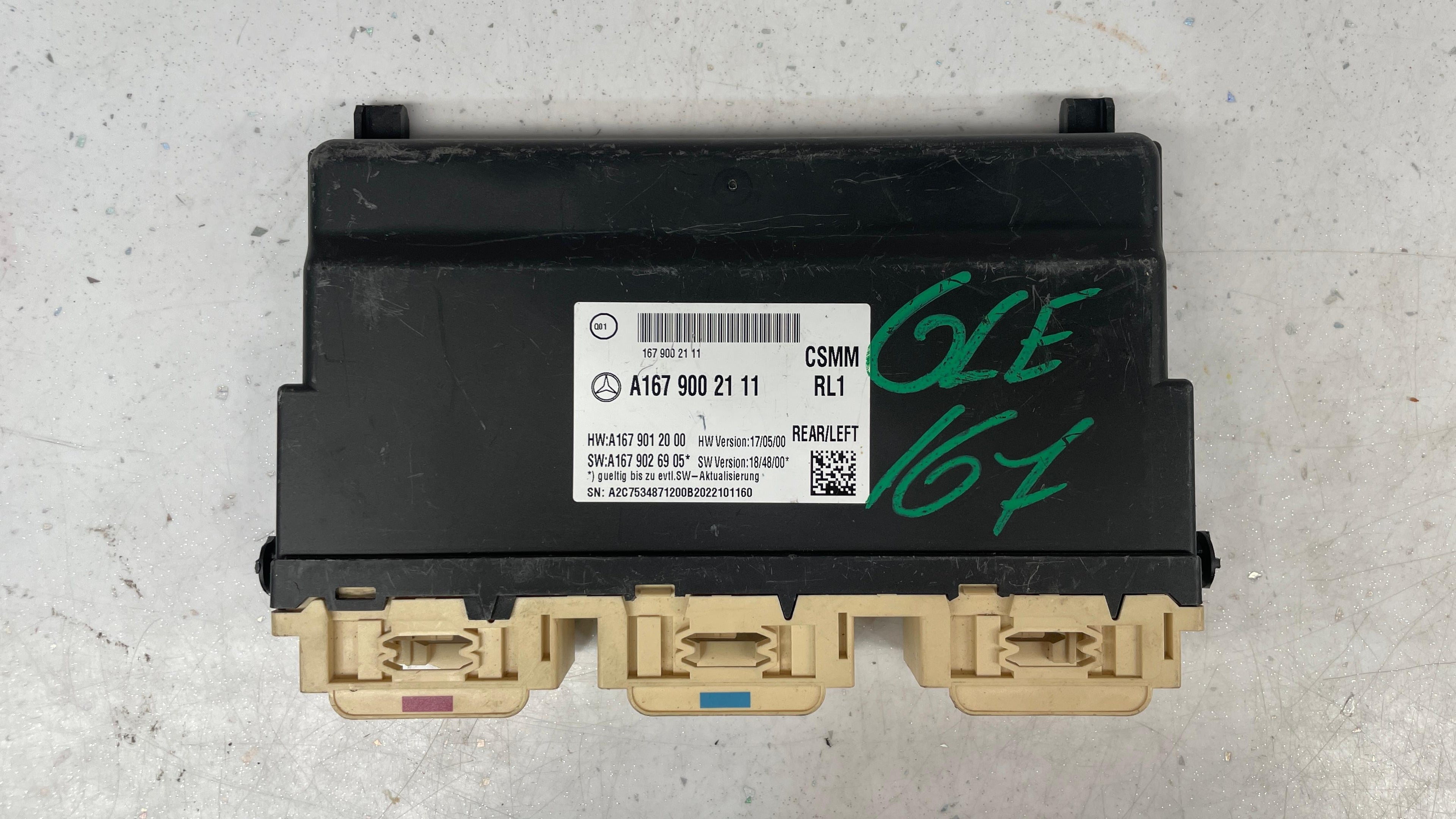 A1679002111 MERCEDES REAR SEAT CONTROL