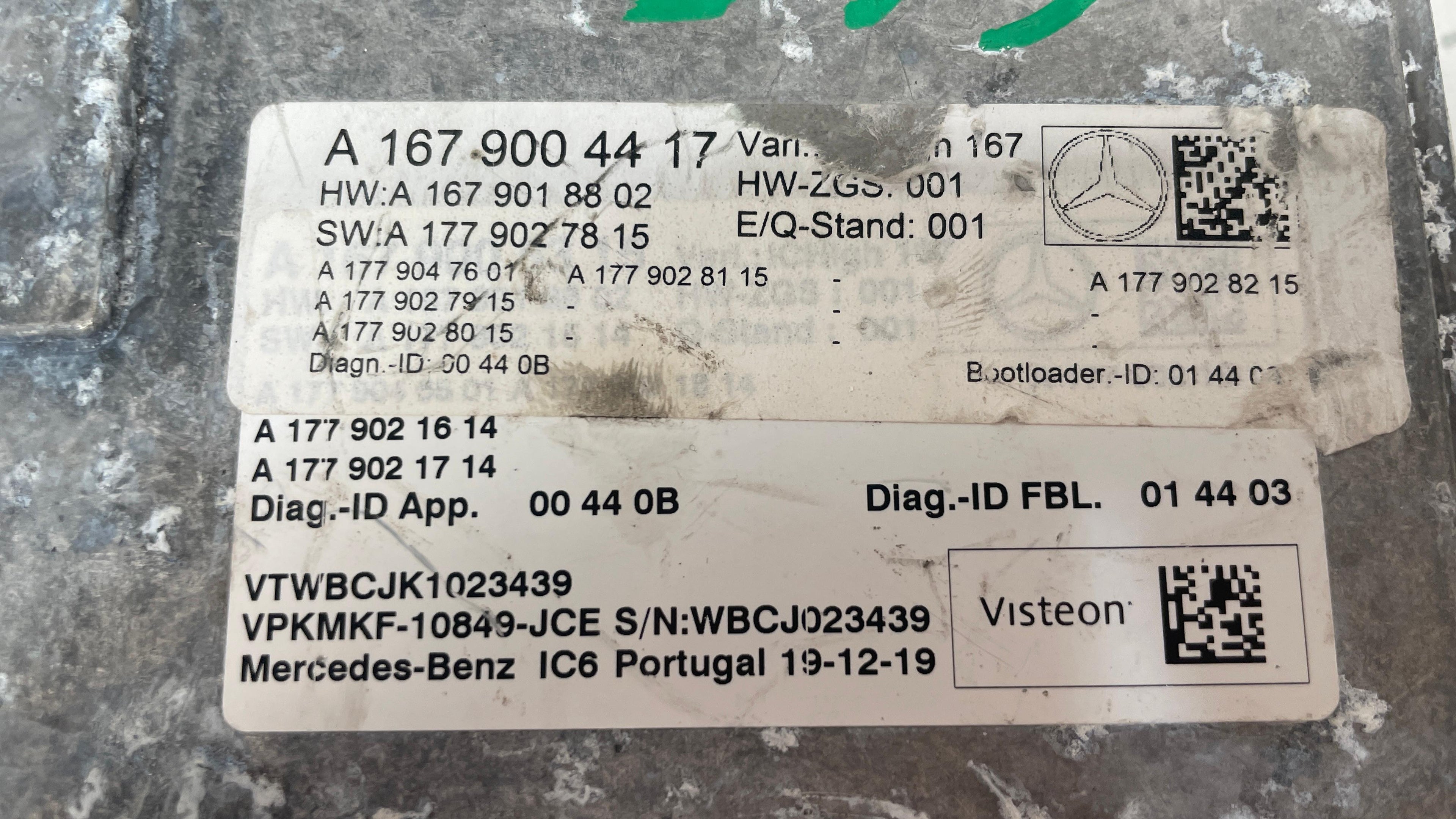 A1679004417 MERCEDES  W167  INSTRUMENT CLUSTER CONTROL