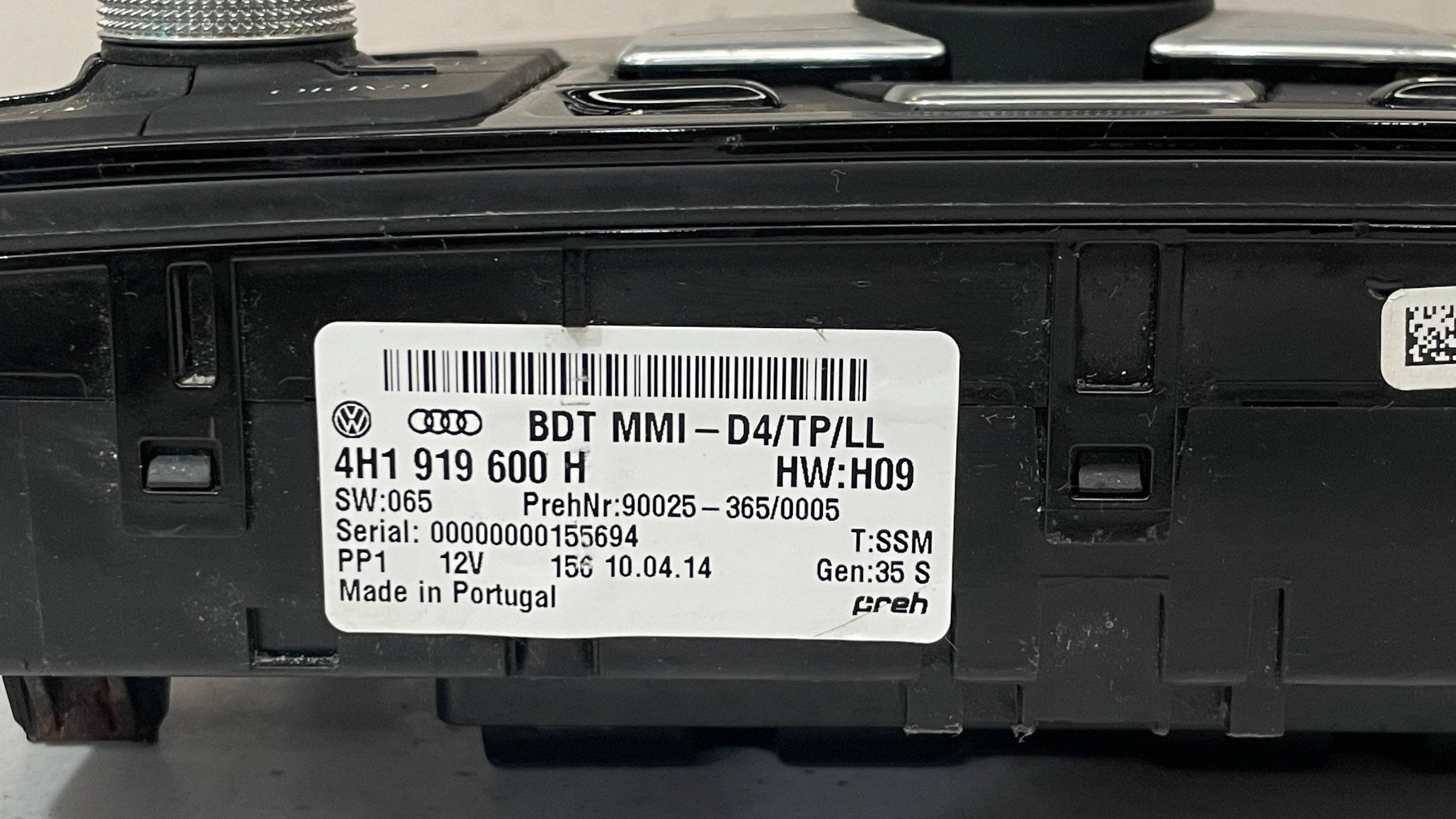 4H1919600H AUDI A8 PANEL CONTROL UNIT MMI