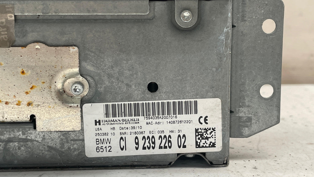 CI923922602 BMW X6 NAVIGATION RADIO CD PLAYER UNIT