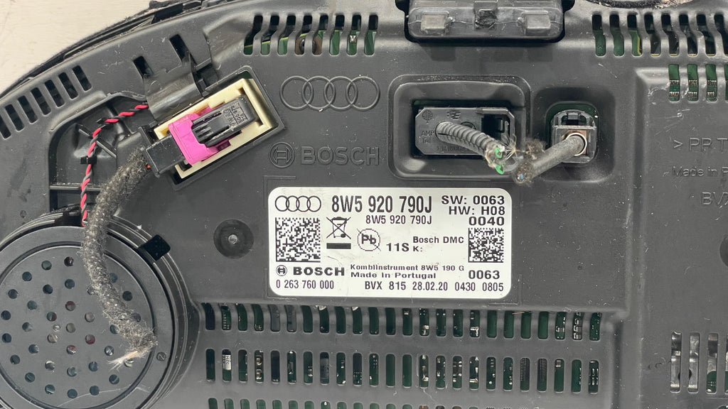 8W5920790J AUDI A5 SPEEDOMETER INSTRUMENT CLUSTER