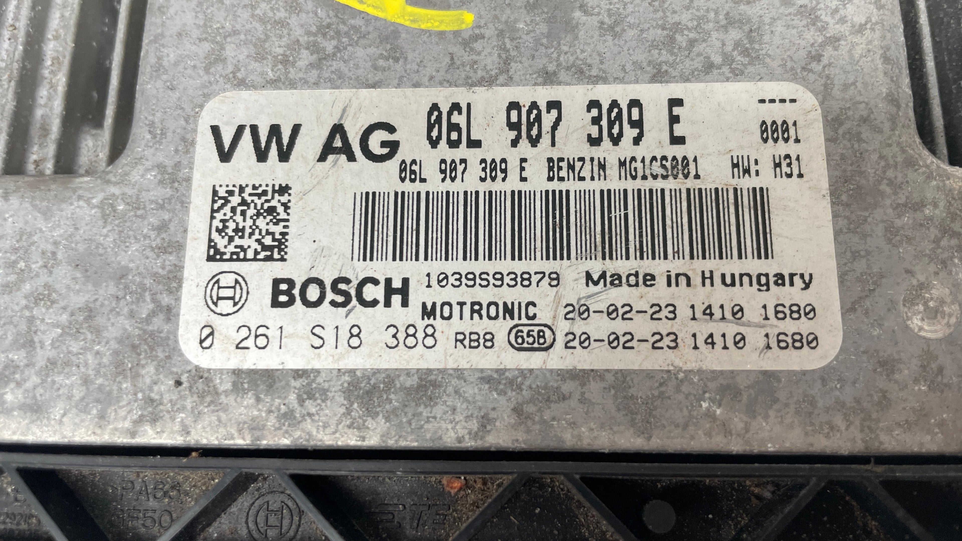 06L907309E AUDI A5 ENGINE CONTROL UNIT ECU