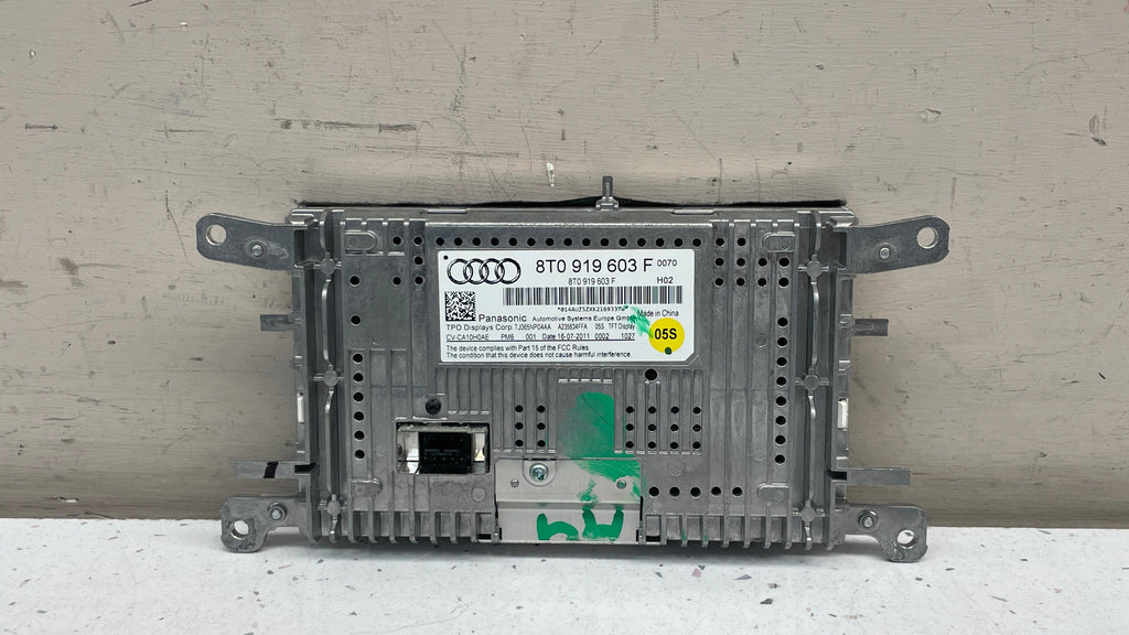 8T0919603F AUDI A4 NAVIGATION DISPLAY SCREEN