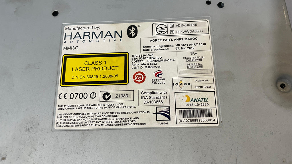 4H0035666L AUDI A8 MULTIMEDIA HEAD UNIT