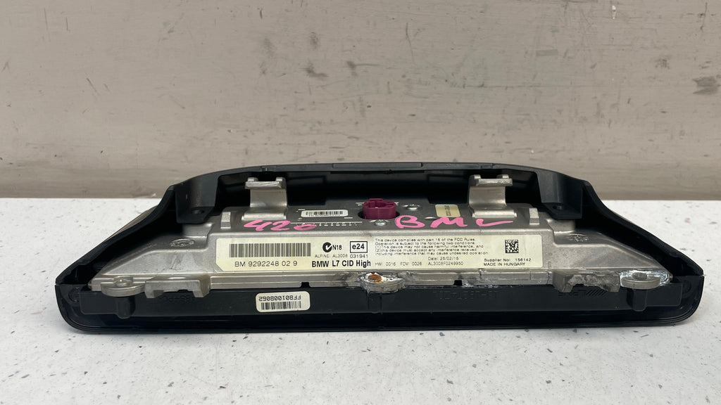 9292248029 BMW SERIES 4  NAVIGATION DISPLAY SCREEN