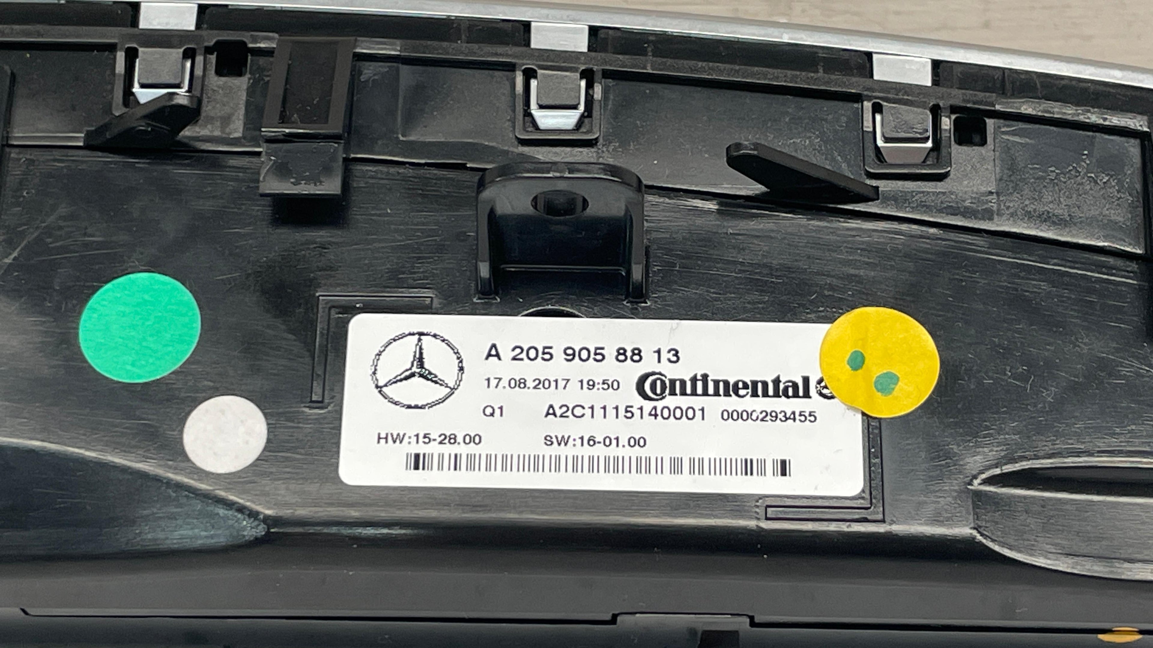 A2059058813 MERCEDES GLC CLIMATE AC CONTROL CLIMATE CONTROL
