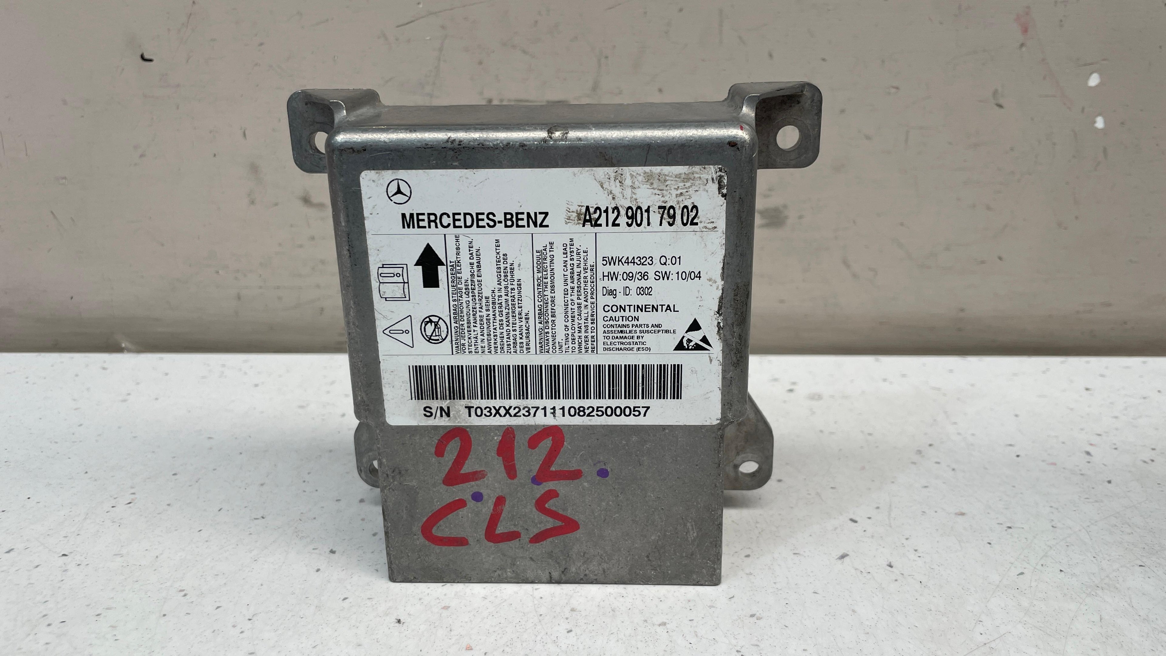 A2129017902 MERCEDES W218 SRS CONTROL UNIT MODULE UNIT
