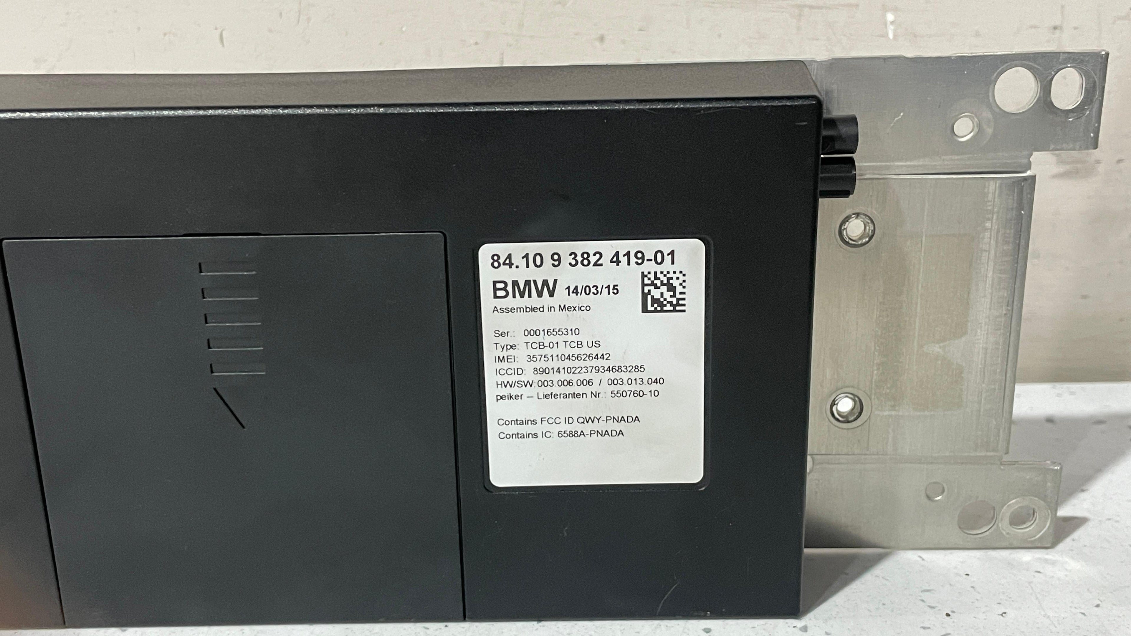 9382419-01 BMW F10 BLUETOOTH TELEMATICS CONTROL MODULE