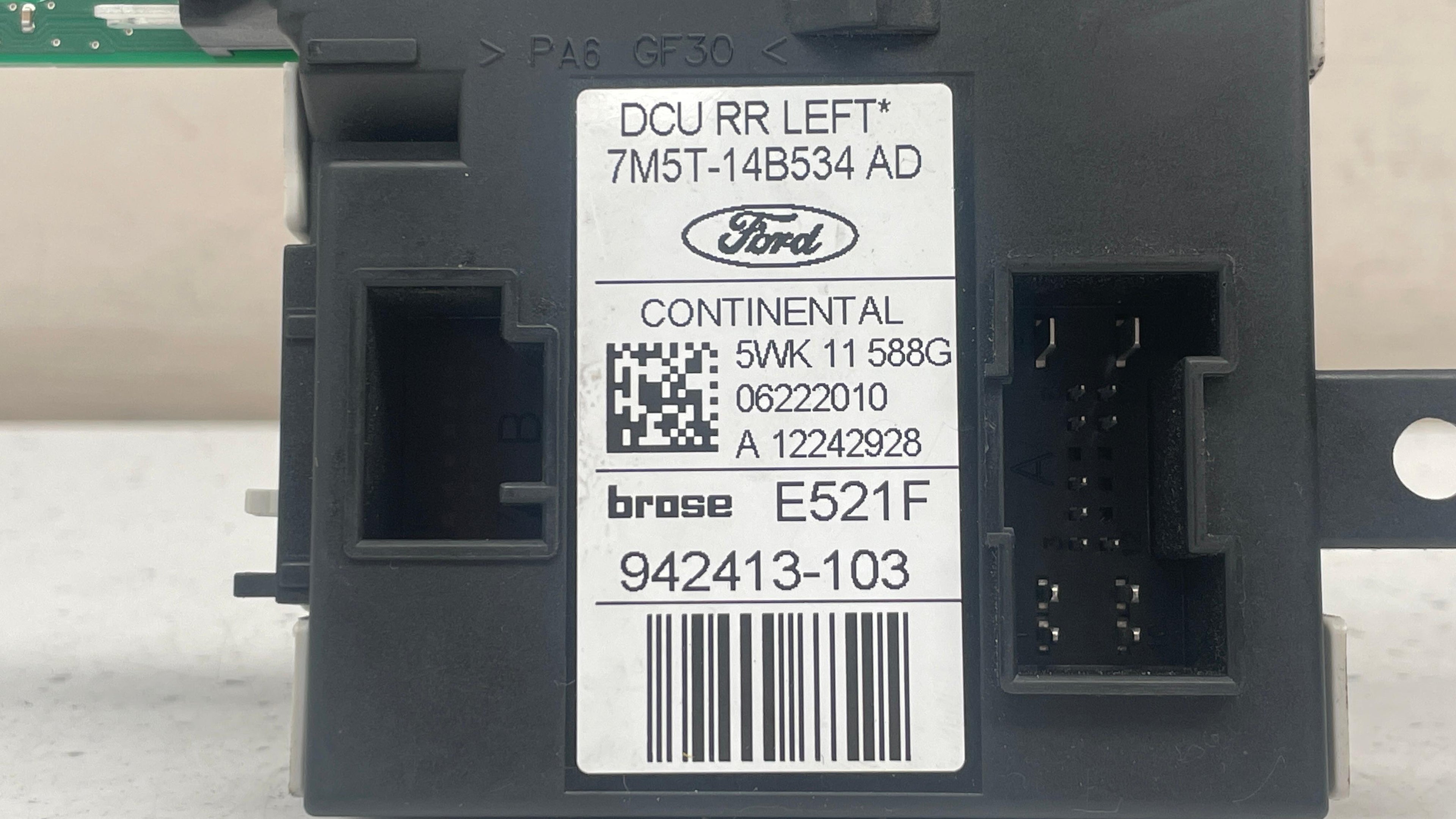 7M5T-14B534AD FORD C-MAX WINDOW CONTROL MOTOR REAR LEFT