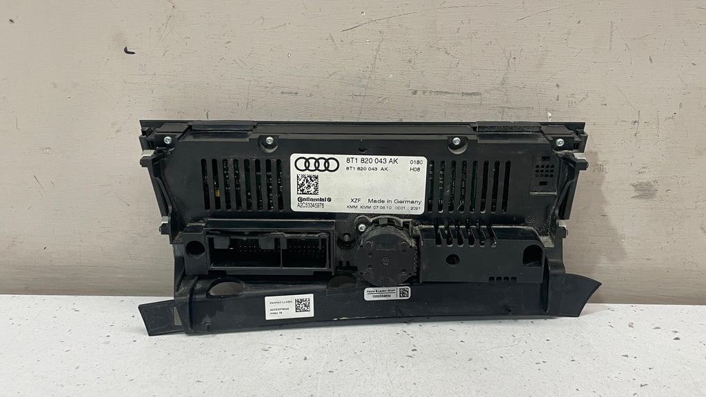 8T1820043AK AUDI Q5 AC CLIMATE CONTROL PANEL