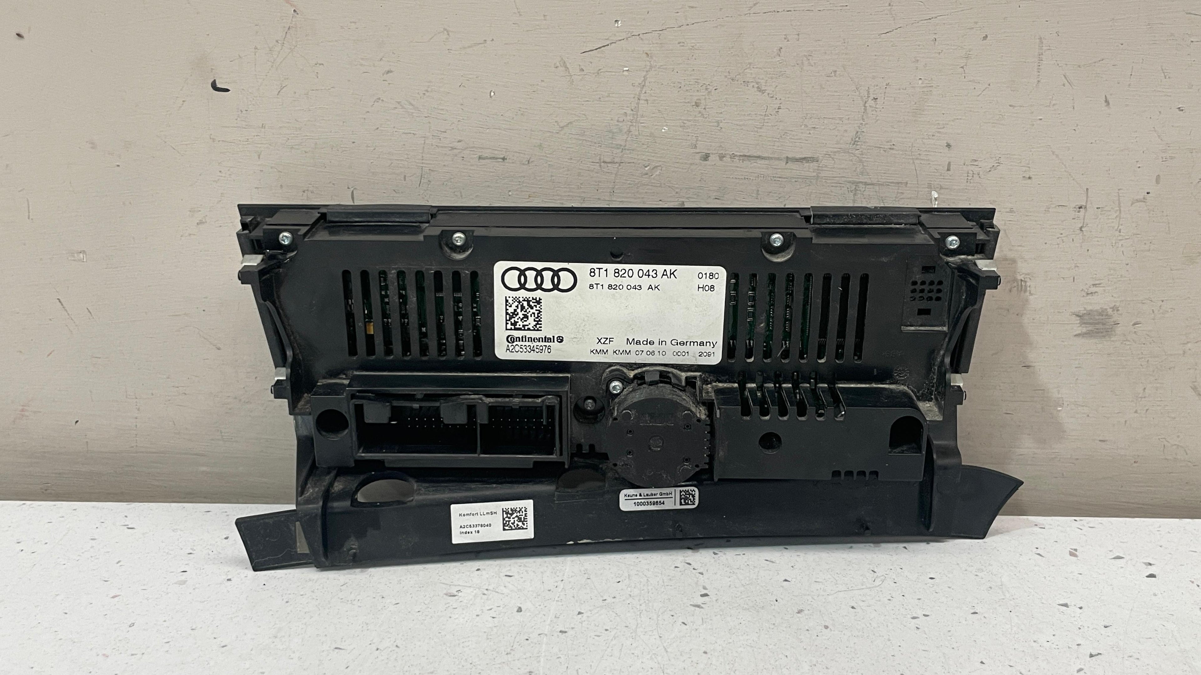 8T1820043AK AUDI Q5 AC CLIMATE CONTROL PANEL