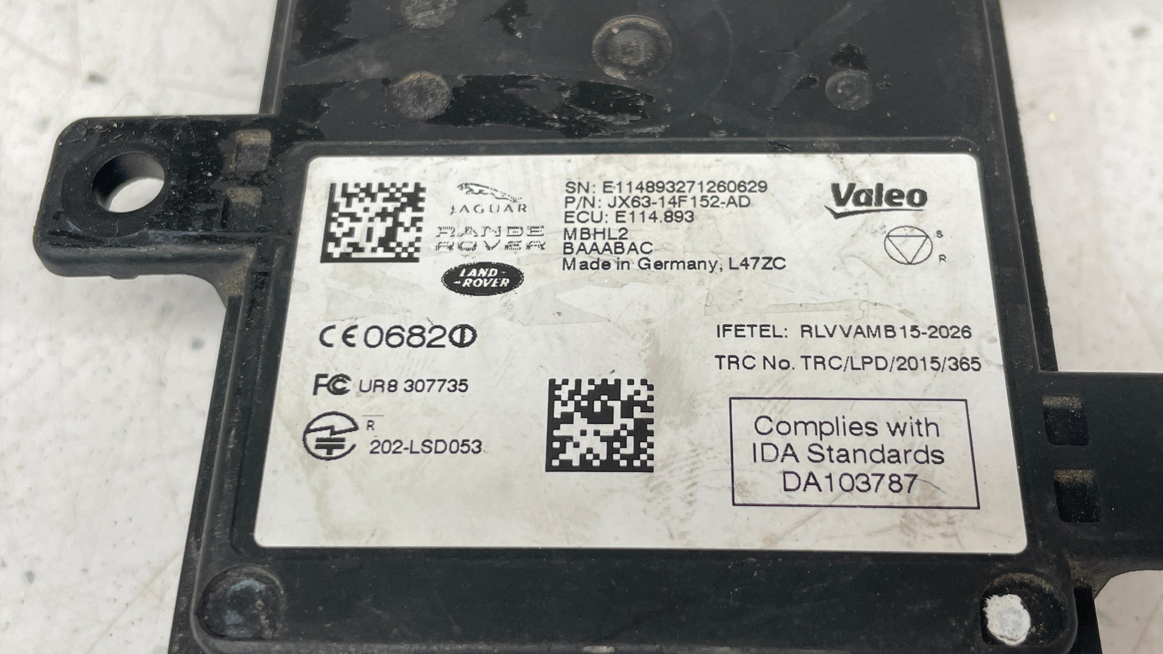 JX63-14F152-AD JAGUAR BLIND SPOT RADAR SENSOR