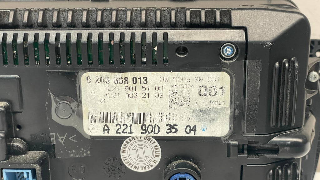 A2219003504 MERCEDES W221 DISPLAY SCREEN MONITOR INFORMATION