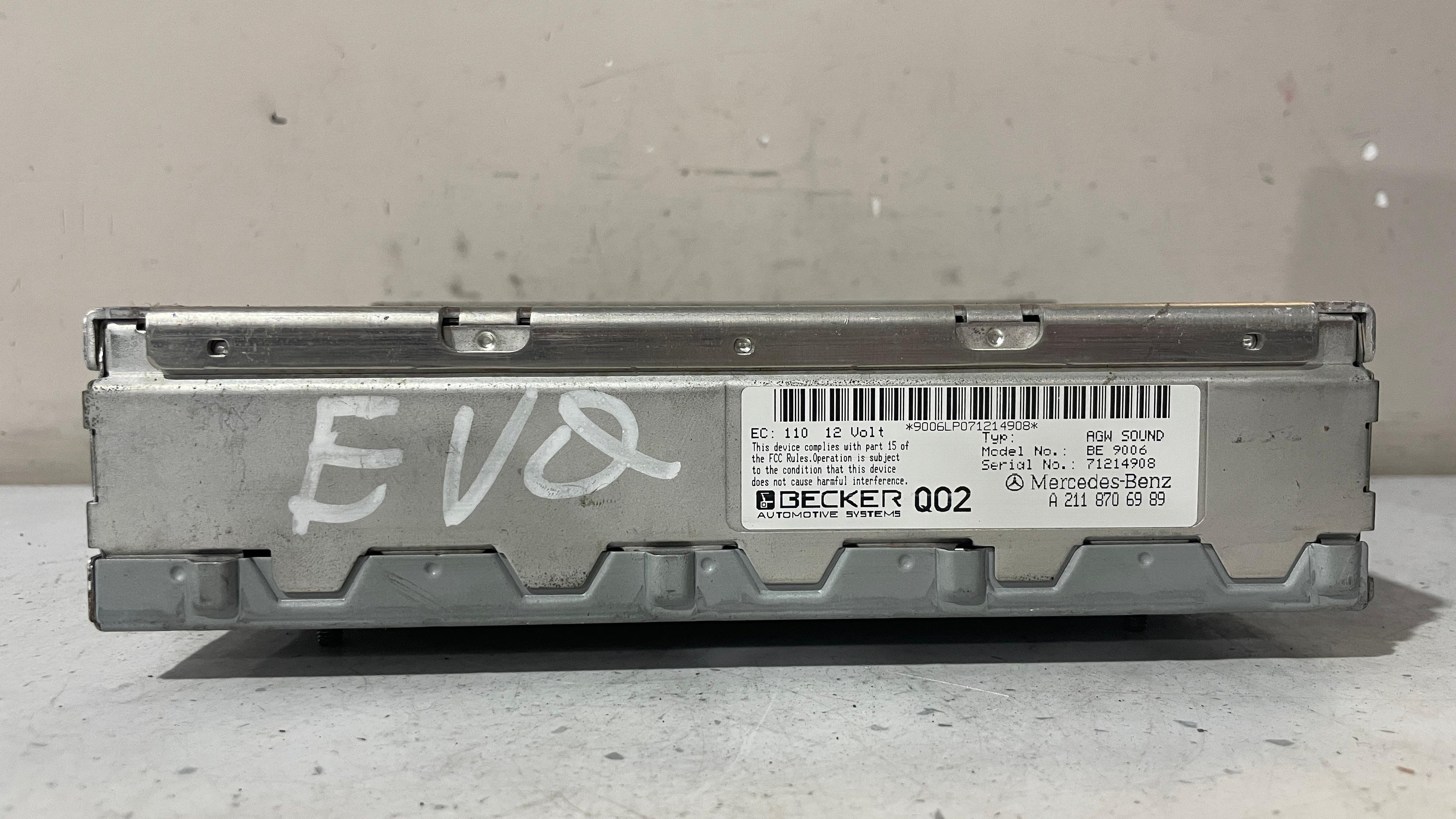 A2118706989 MERCEDES W211 AMPLIFIER AMP BECKER AUDIO SYSTEM