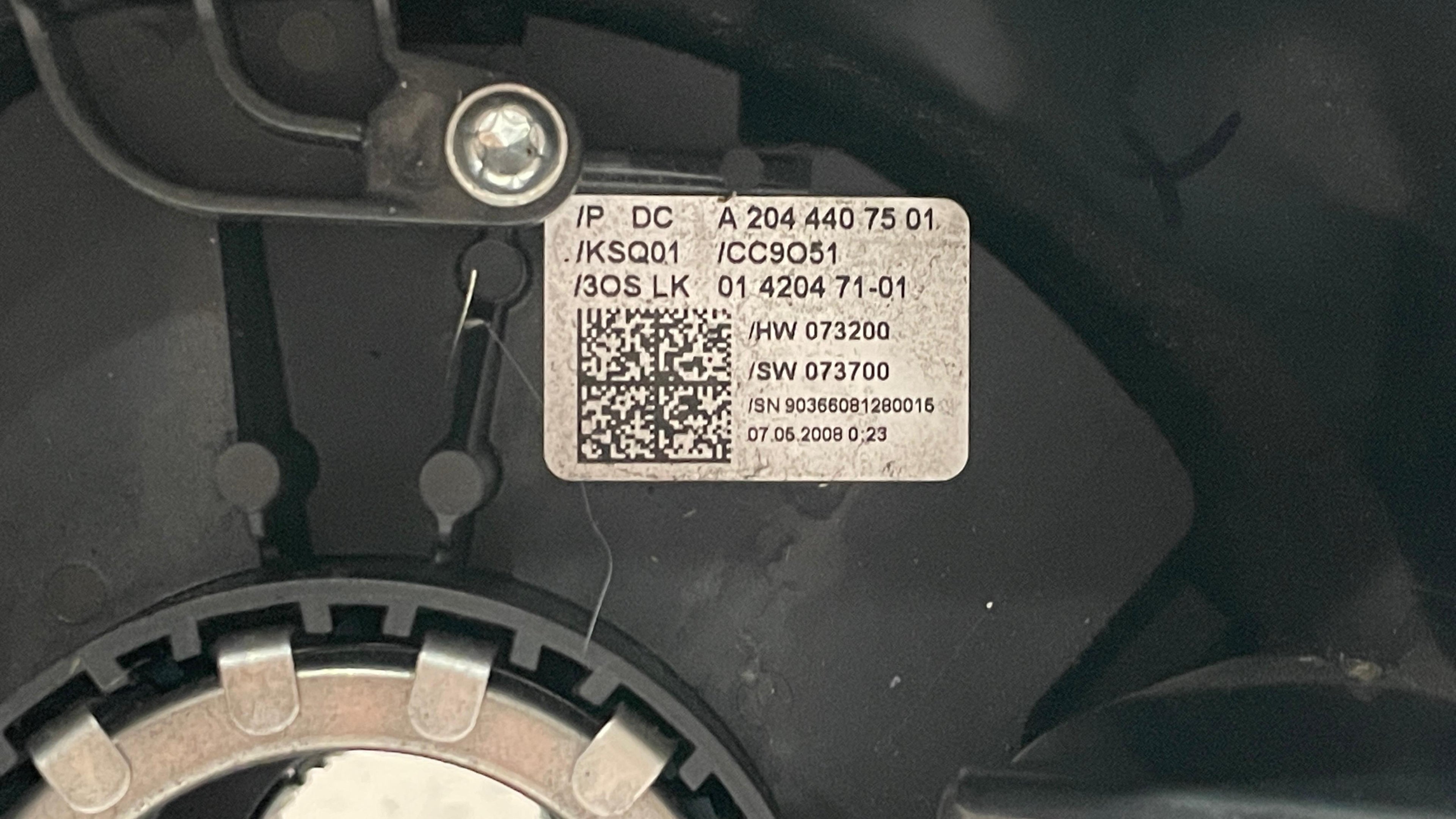 A2044407501 MERCEDES W204 SWITCH SLIP RING COMBINATION