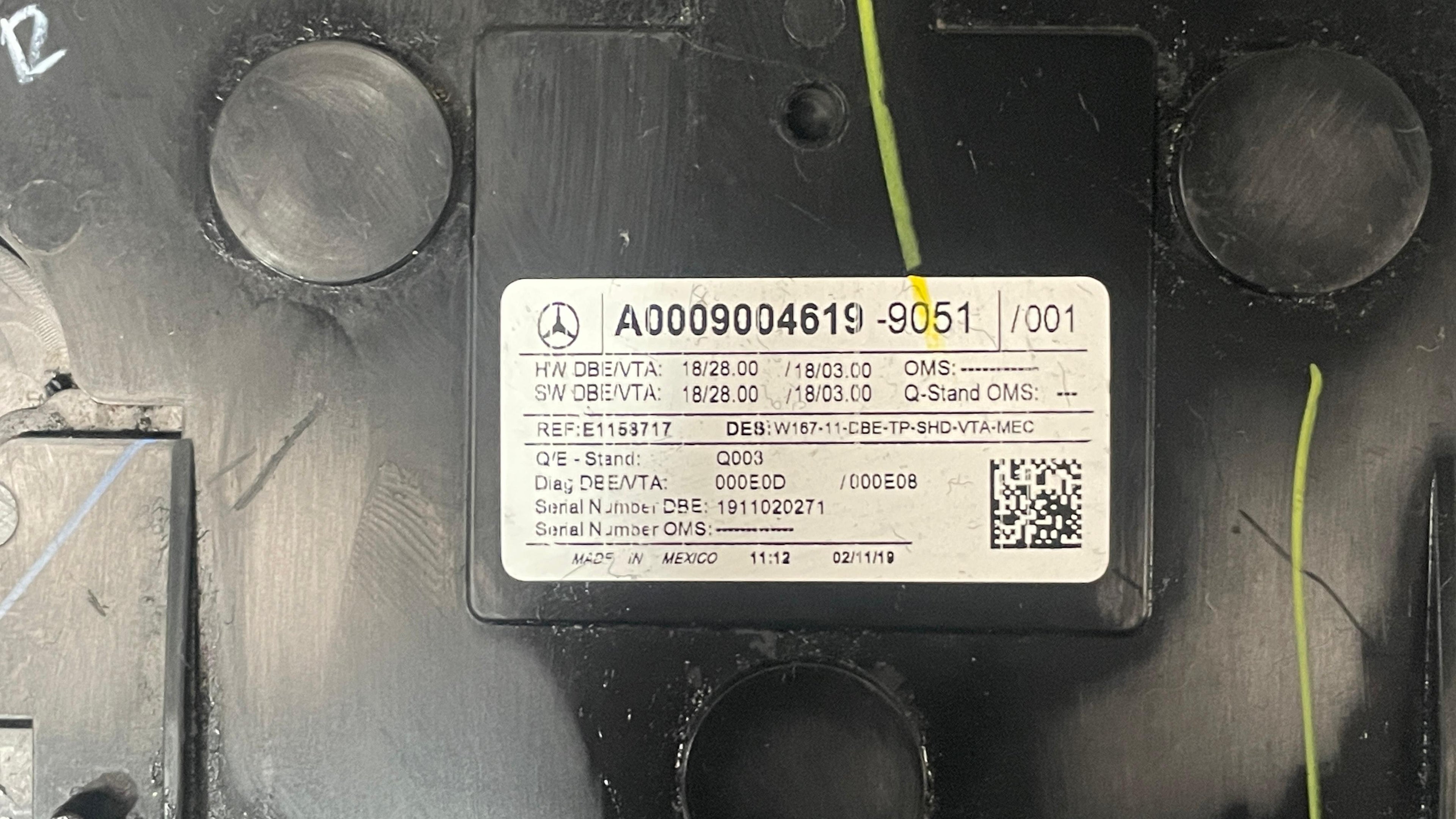 A0009004619 MERCEDES CLA W177 HEADLIGHT LIGHT SWITCH PANEL