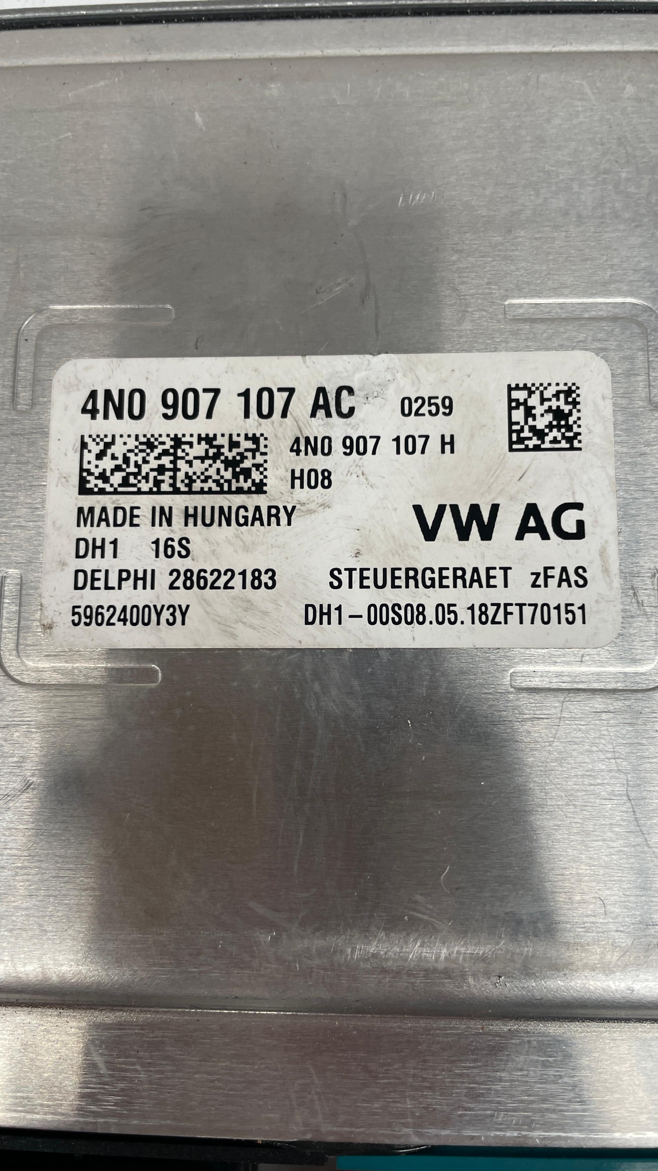 4N0907107AC AUDI A8 LANE CHANGE ASSIST MODULE