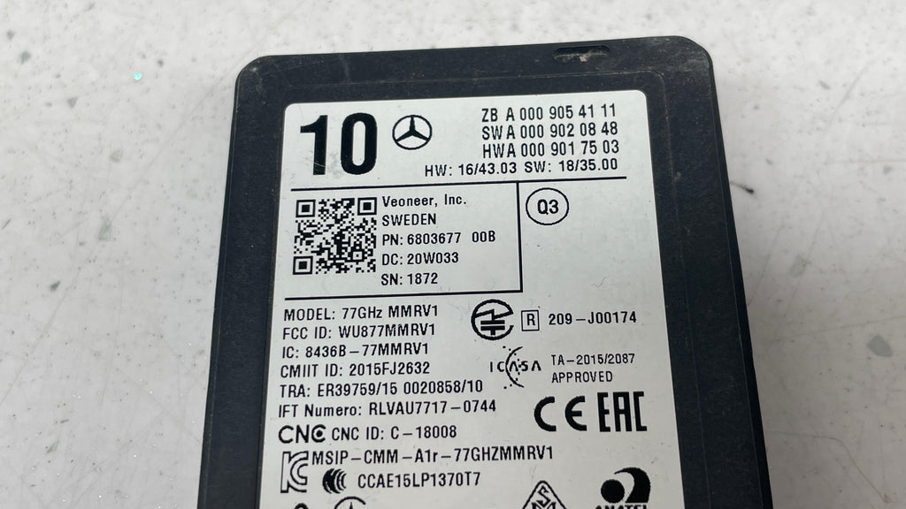 A0009054111 MERCEDES GLE RADAR DISTANCE SENSOR CONTROL REAR