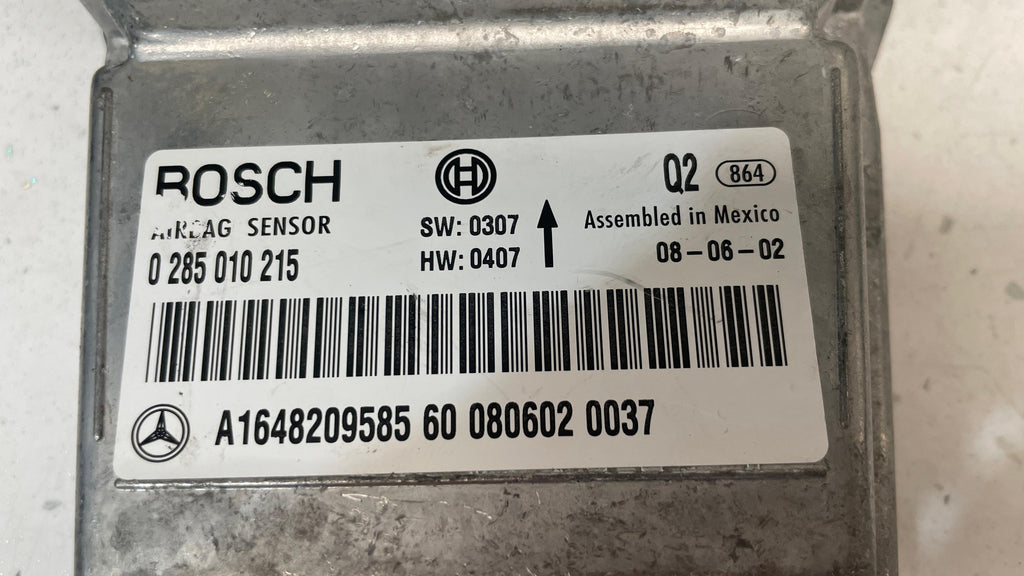 A1648209585 MERCEDES W164 SAFETY RESTRAINT CONTROL MODULE