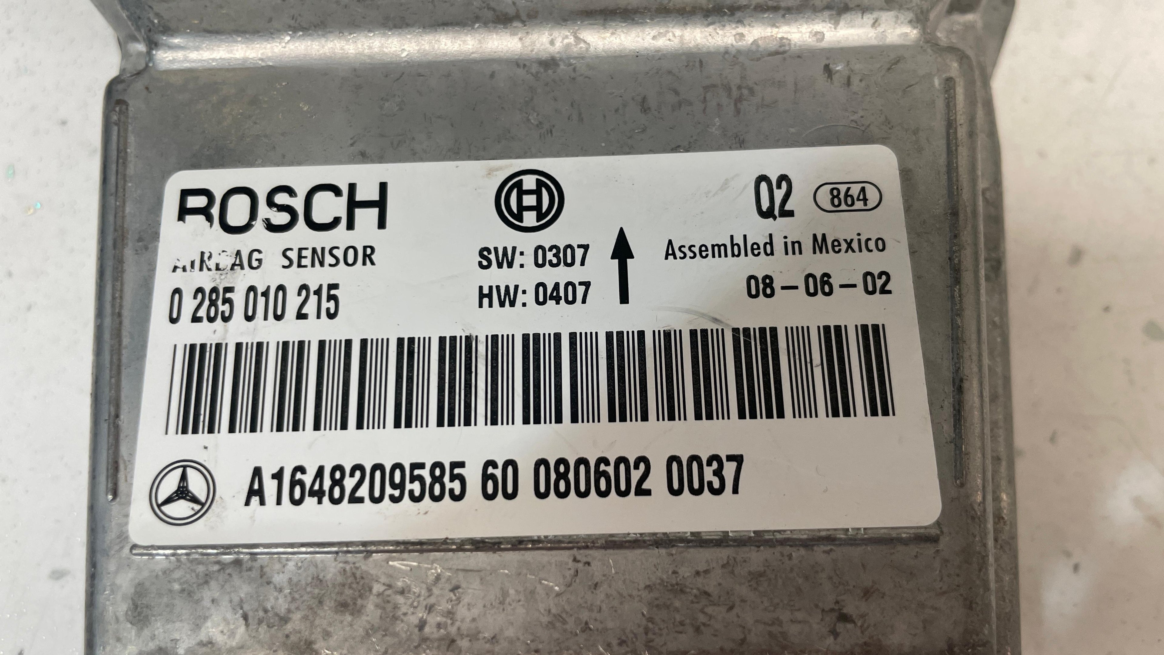 A1648209585 MERCEDES W164 SAFETY RESTRAINT CONTROL MODULE