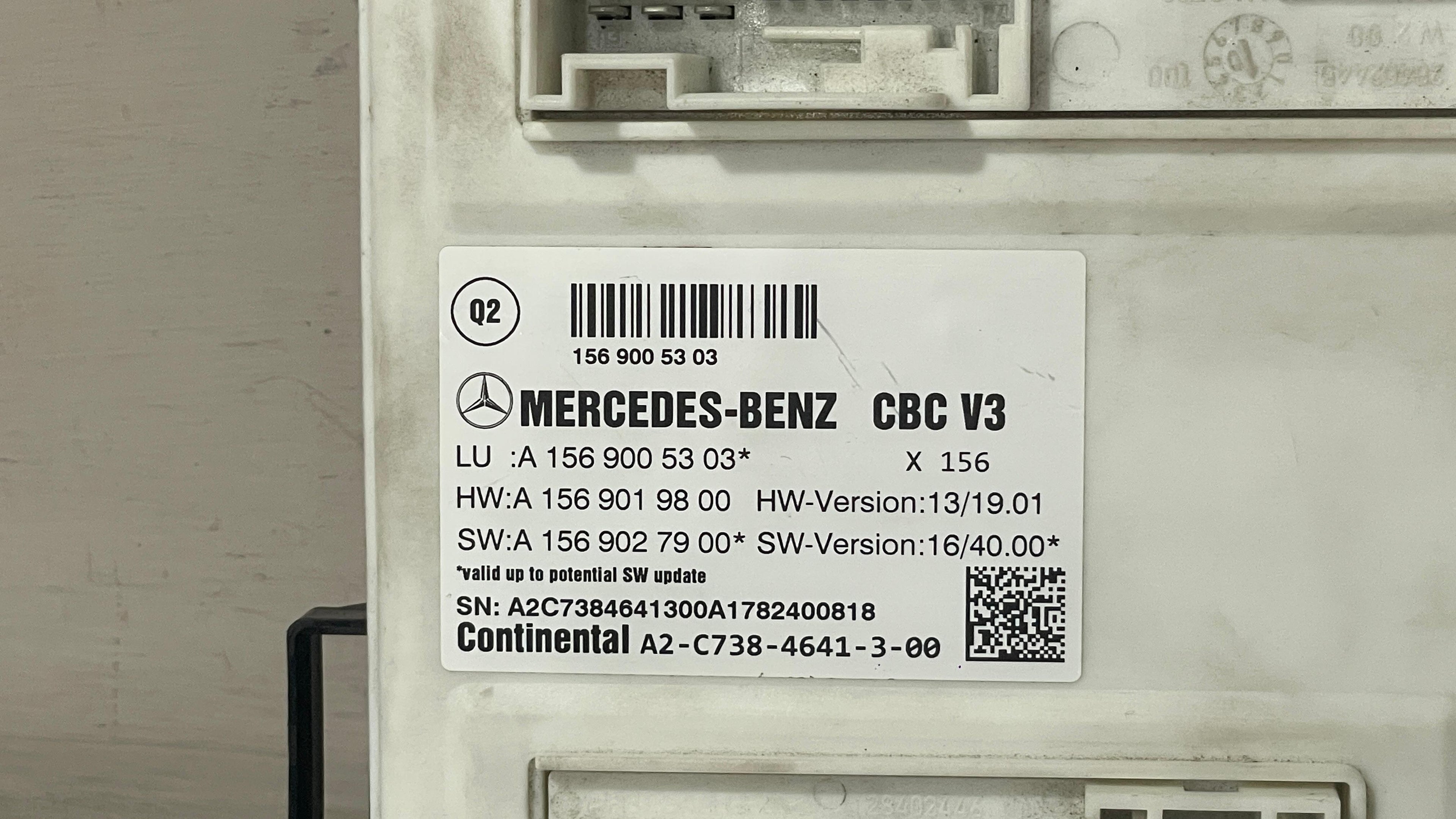 A1569005303 MERCEDES GLA BODY CONTROL MODULE UNIT