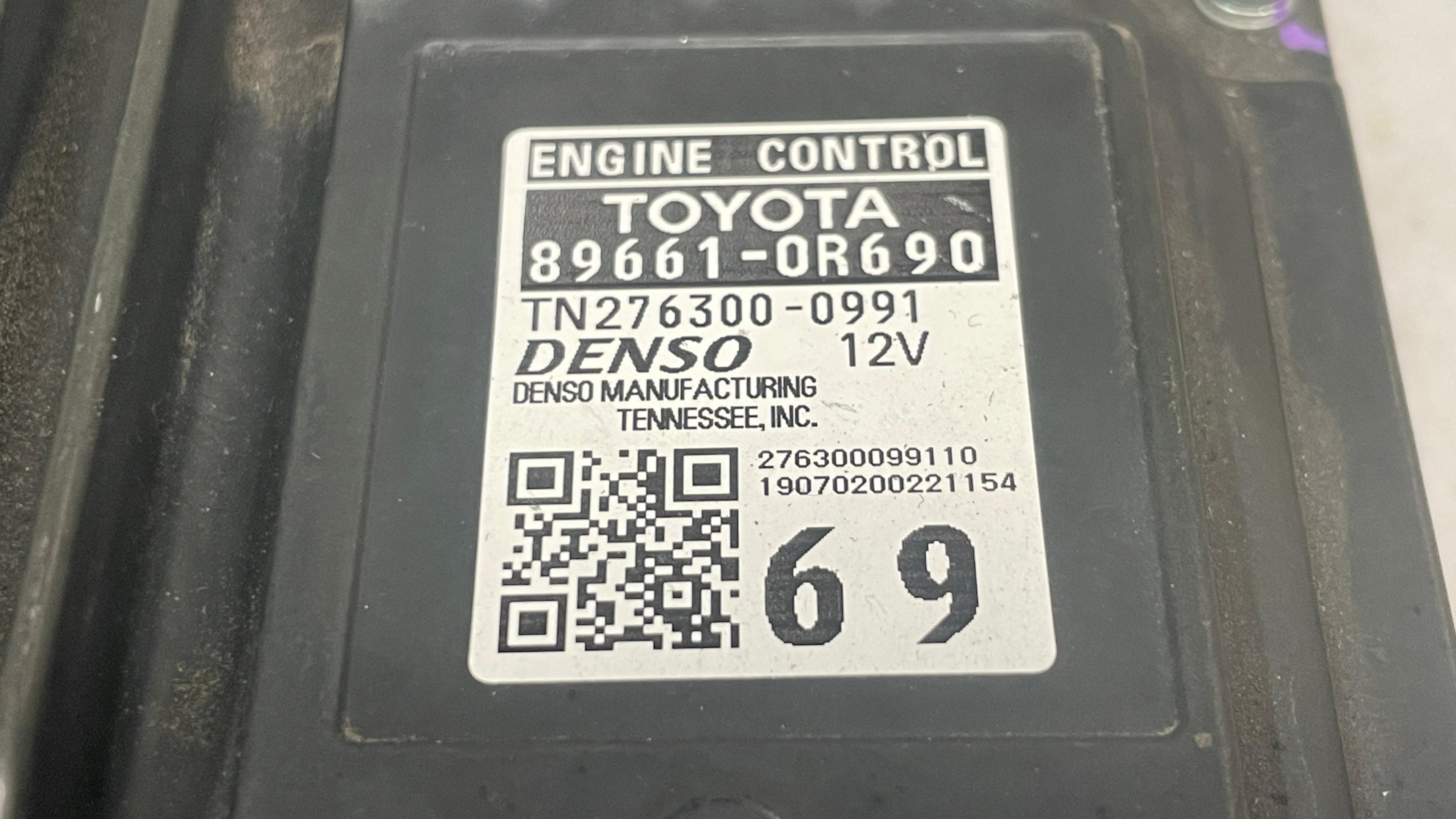 89661-0R690 TOYOTA ENGINE CONTROL ECU