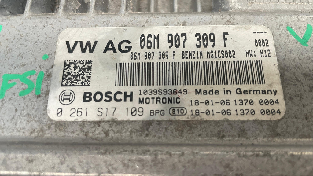 06M907309F AUDI A8 ENGINE CONTROL UNIT ECU